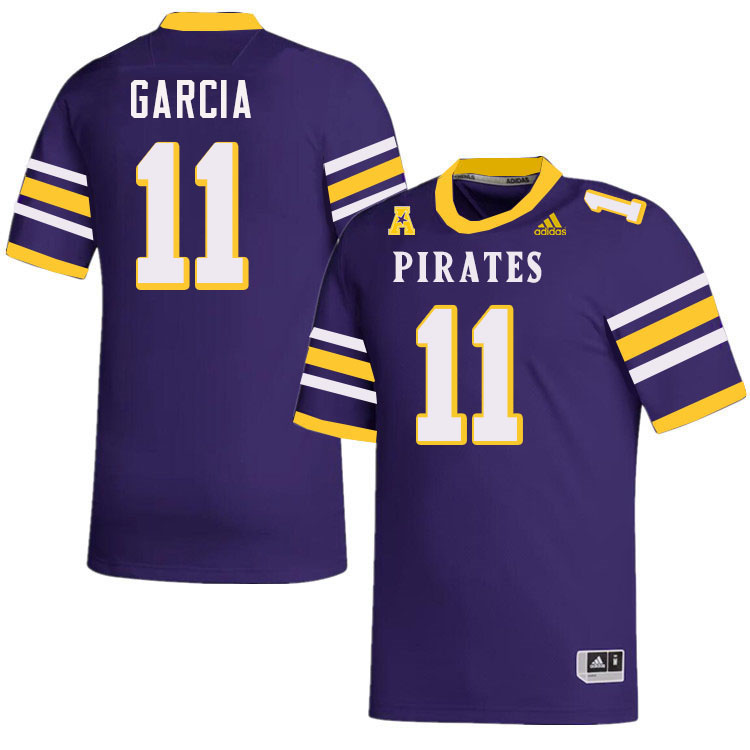 Jake Garcia ECU Jersey,East Carolina Pirates #11 Jake Garcia Jersey Youth College-Purple 2024